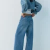 Jeans larghi con coulisse Jeans larghi con coulisse