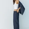 Jeans larghi con coulisse Jeans larghi con coulisse