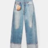 Jeans larghi stampati Jeans larghi stampati