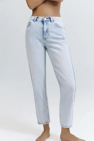Jeans Mom a vita alta
