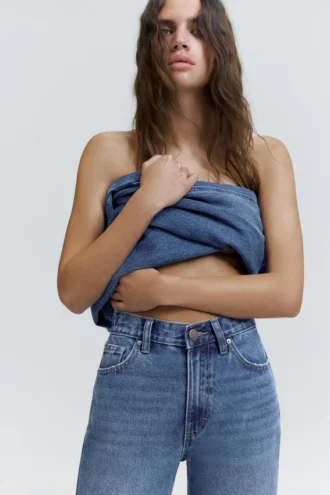 Jeans Mom a vita alta
