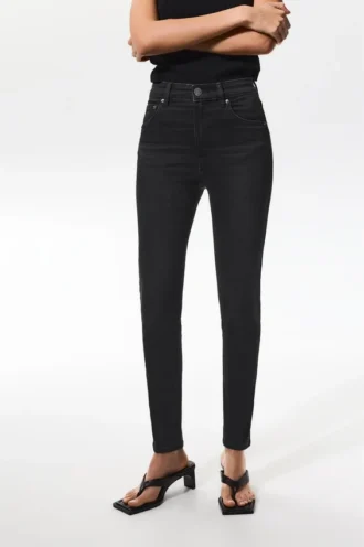 Jeans skinny a vita alta