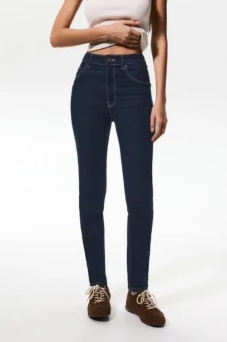 Jeans skinny a vita alta