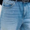 Jeans slim fit a zampa strappati Jeans slim fit a zampa strappati