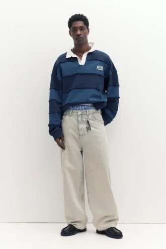 Jeans super baggy ricamati