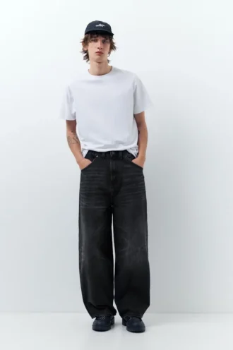 Jeans super baggy ricamati