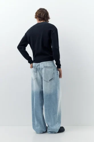 Jeans super baggy ricamati