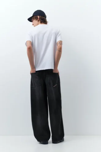 Jeans super baggy ricamati