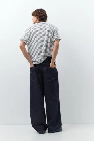 Jeans super baggy ricamati