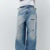 Jeans super baggy strappati Jeans super baggy strappati