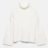 Maglione a collo alto in morbida maglia