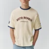 Maglione a maniche corte con stampa in stile pantaloncini