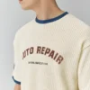 Maglione a maniche corte con stampa in stile pantaloncini