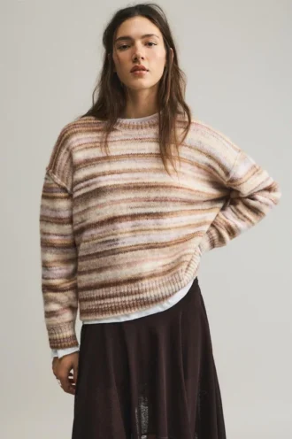 Maglione a righe