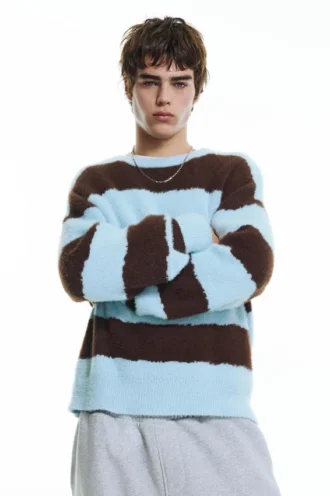 Maglione a righe