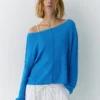 Maglione asimmetrico a maglia fine