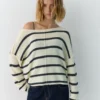 Maglione asimmetrico a maglia fine