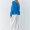 Maglione asimmetrico a maglia fine