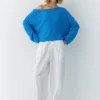 Maglione asimmetrico a maglia fine