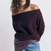 Maglione Bardot in morbida maglia