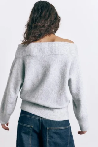 Maglione Bardot in morbida maglia