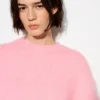 Maglione rosa a girocollo Maglione rosa a girocollo