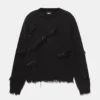 Maglione strappato con frange Maglione strappato con frange