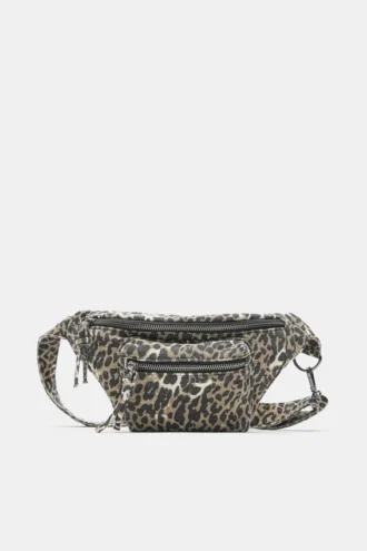 Marsupio con stampa leopardata