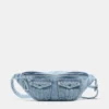 Marsupio con tasca in denim Marsupio con tasca in denim