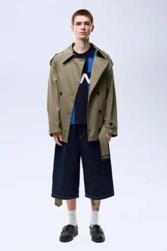 Pantaloncini in denim dal taglio ampio