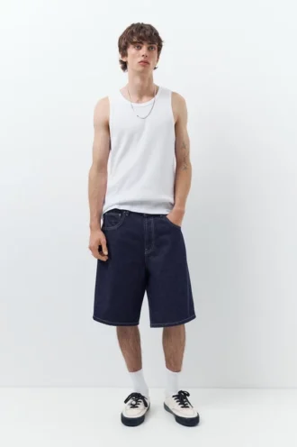 Pantaloncini in denim dal taglio ampio