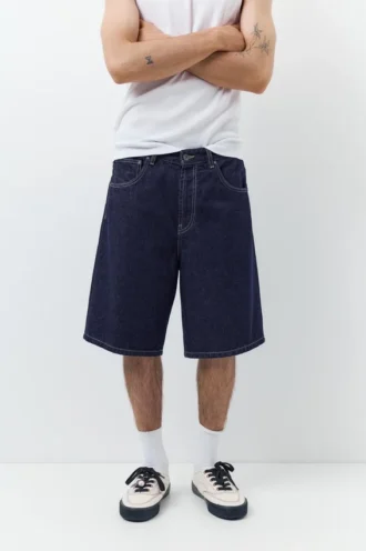 Pantaloncini in denim dal taglio ampio