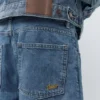Pantaloncini in denim dal taglio ampio