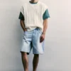 Pantaloncini in denim dal taglio standard