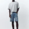 Pantaloncini in denim dal taglio standard