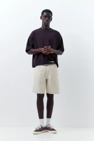 Pantaloncini in denim dal taglio standard