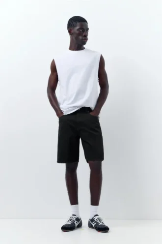 Pantaloncini in denim dal taglio standard
