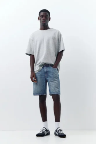 Pantaloncini in denim dal taglio standard