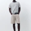 Pantaloncini in denim dal taglio standard Pantaloncini in denim dal taglio standard