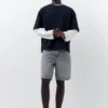 Pantaloncini in denim dal taglio standard Pantaloncini in denim dal taglio standard