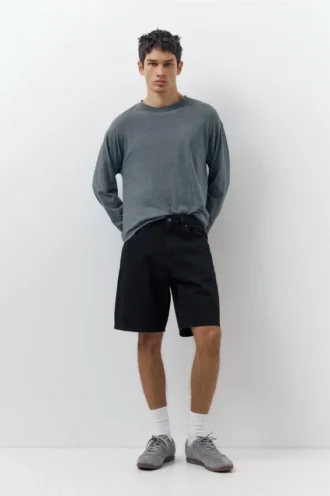Pantaloncini in denim dal taglio standard