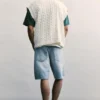 Pantaloncini in denim dal taglio standard