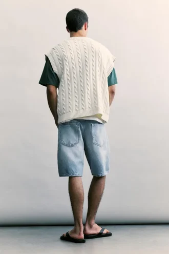 Pantaloncini in denim dal taglio standard