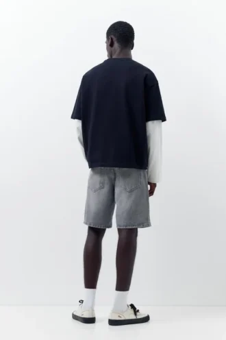 Pantaloncini in denim dal taglio standard