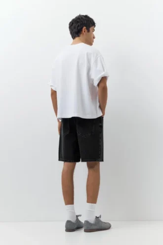 Pantaloncini in denim dal taglio standard