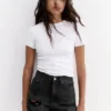 Pantaloncini in denim strappato Pantaloncini in denim strappato