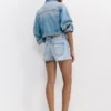 Pantaloncini in denim strappato Pantaloncini in denim strappato