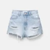 Pantaloncini in denim strappato Pantaloncini in denim strappato