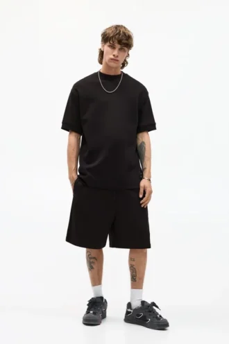 Pantaloncini in felpa interlock