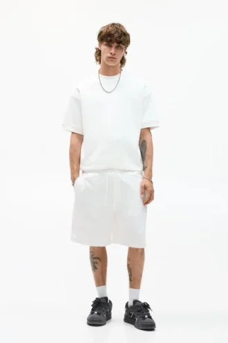 Pantaloncini in felpa interlock
